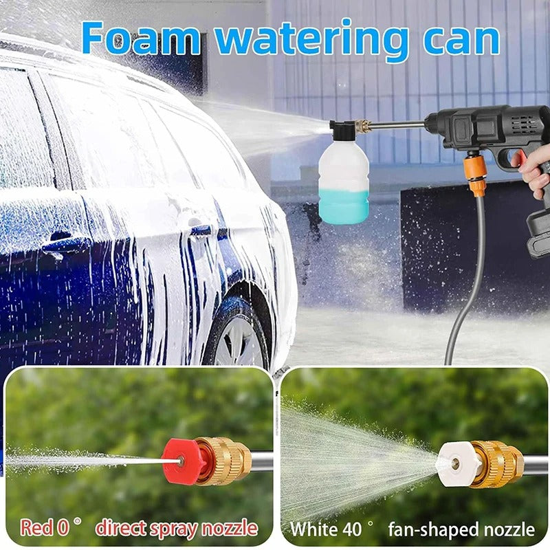 48V Cordless High-Pressure Washer Gun (with 3 Batteries) - Portable Power Cleaner for Cars & Home