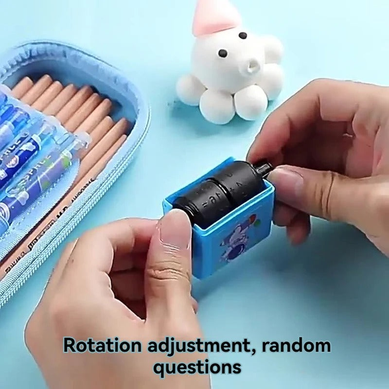 Math Practice Roller Stamp - Addition, Subtraction, Multiplication, Division (Free Ink Included)