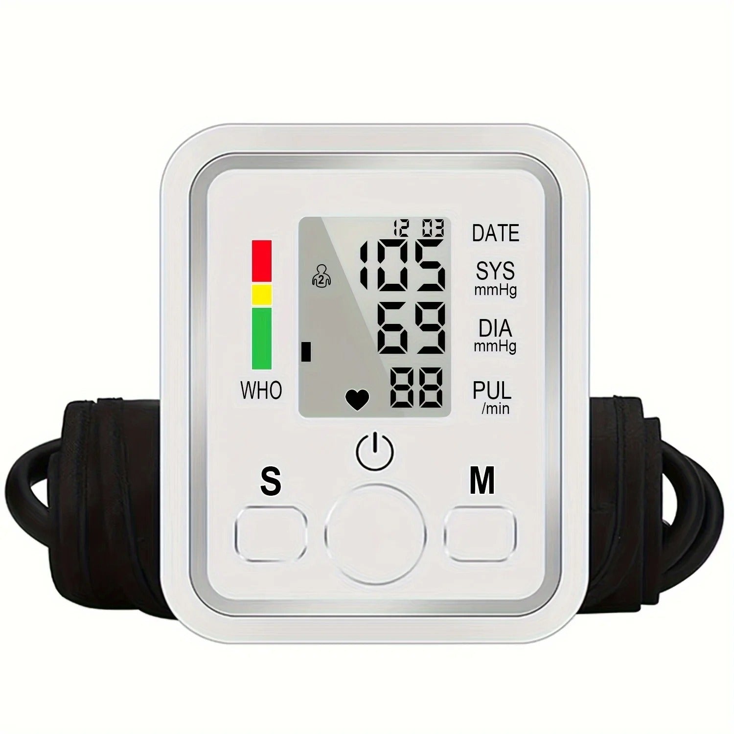 Automatic Upper Arm Blood Pressure Monitor - High Accuracy & Large Display