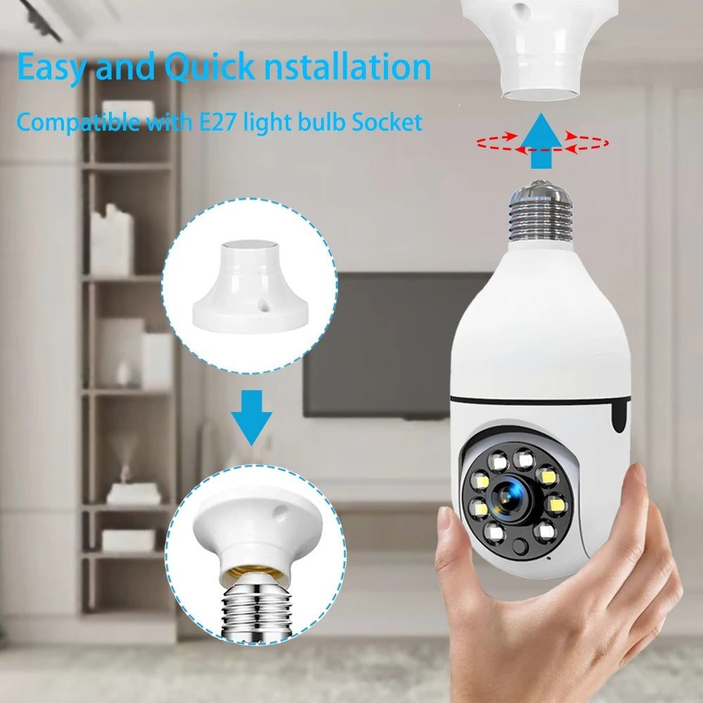 كاميرا مراقبة لاسلكية بدقة 1080 بكسل - 360 درجة PTZ مع تتبع تلقائي ورؤية ليلية