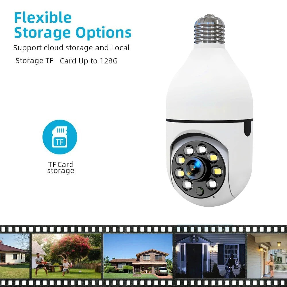 كاميرا مراقبة لاسلكية بدقة 1080 بكسل - 360 درجة PTZ مع تتبع تلقائي ورؤية ليلية